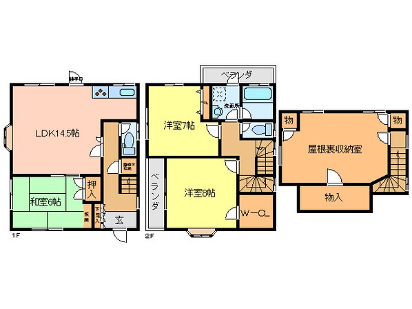 中田町戸建て（石倉邸）の物件間取画像